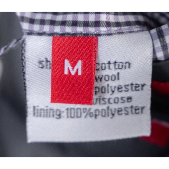 RED Saks Fifth Avenue Sport Coat Mens M (40) Trim Fit Wool Blend 2-Button Jacket - Picture 12 of 14